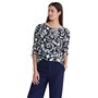 STREET ONE A344575 Blouse, Bleu Foncé, 48 Femme T-Shirt