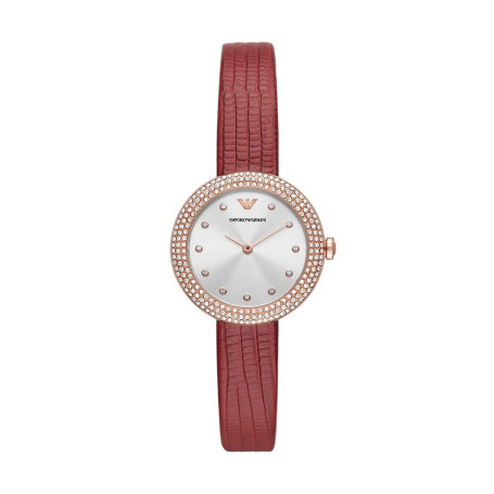 EMPORIO ARMANI OUTLET Emporio Armani Femmes Analogique Quartz Montre avec Bracelet en Cuir AR11438