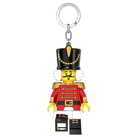 Lego Porte-clés avec lumière LED Motif casse-noisette, blanc, 9cm