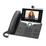 Cisco IP Phone 8845 - Visiophone IP - avec Appareil Photo numérique, Interface Bluetooth - SIP, SDP - 5 Lignes - Charbon, Gris f