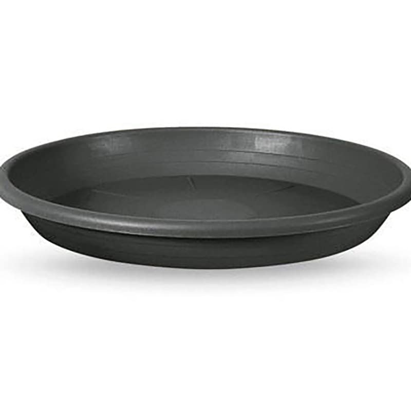 Image secondaire de Veca Soucoupe cylindre Anthracite 25 cm pour pot de fleurs 27 cm