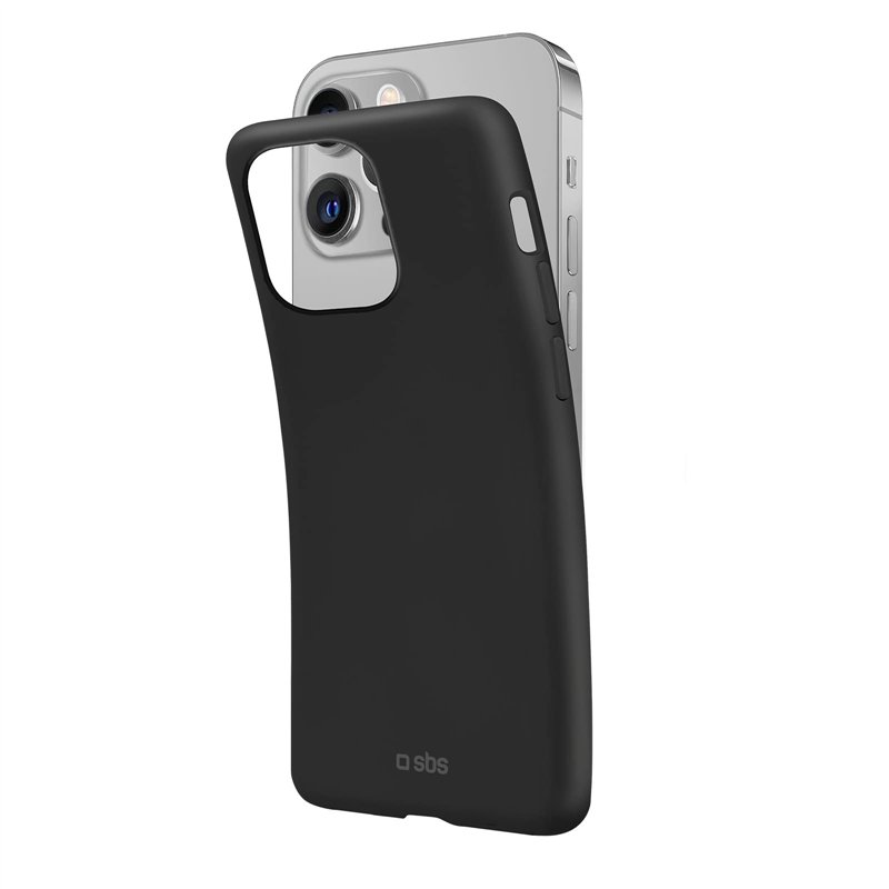 SBS Coque de protection en silicone pour iPhone 13 Pro Noir