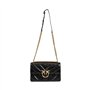 Pinko Sac love one classic bandoulière chevron brillant 100941 A1UR Z99Q noir, Noir