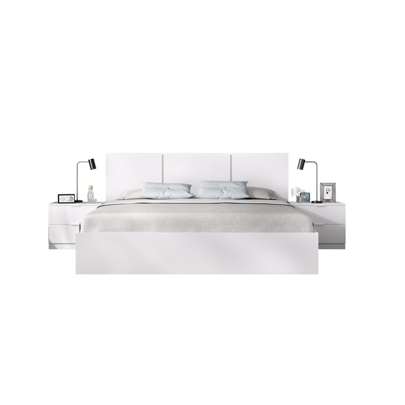 DEKIT GRUPO RIMOBEL Lit gigogne, mélamine, Blanc, 96 x 146 x 195,4 cm