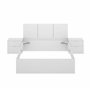 DEKIT GRUPO RIMOBEL Lit gigogne, mélamine, Blanc, 96 x 146 x 195,4 cm