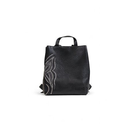 Desigual Accessoires PU, Mini Sac à Dos en polyuréthane Femmes, Noir, Einheitsgröße