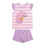 Pyjama D'Été Peppa Pig Violet Rose