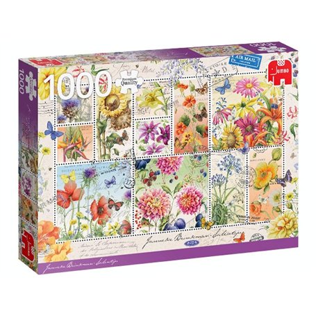 JUMBO G3 1000 el. PC Znaczki z letnimi kwiatami [Puzzle]