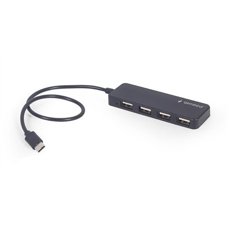 GEMBIRD Hub USB 2.0 Type-c 4 Ports, Noir Marque