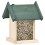 vidaXL Lot de 4 mangeoires à Oiseaux en Bois de Sapin