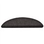 Tapis d'escalier auto-adhésifs 15 pcs 56x17x3 cm aiguilleté brun clair