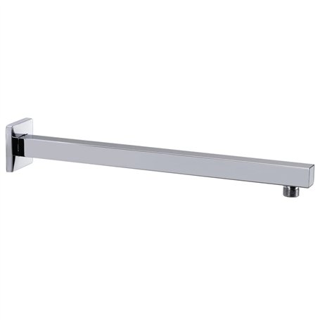 Bussandri Exclusive - Bras de douche carré 40 cm acier inoxydable 201 argent