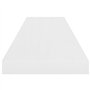 VidaXL Étagère murale flottante Blanc brillant 90x23,5x3,8 cm MDF