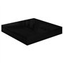 VidaXL Étagère murale flottante 4 pcs Noir brillant 23x23,5x3,8 cm MDF