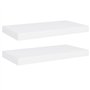 VidaXL Étagères murales flottantes 2 pcs Blanc 50x23x3,8 cm MDF
