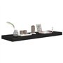 VidaXL Étagères murales flottantes 4 pcs Noir 80x23,5x3,8 cm MDF