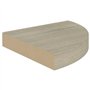 VidaXL Étagères d'angle flottantes 2 pcs Chêne 25x25x3,8 cm MDF