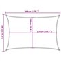Bussandri Voile d'ombrage en polyéthylène haute densité 160 g/m² Crème 2 x 3 m