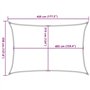 Bussandri Voile d'ombrage en polyéthylène haute densité 160 g/m² Vert clair 3,5 x 4,5 m