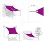 Bussandri Voile d'ombrage en polyéthylène haute densité 160 g/m² Vert clair 3,5 x 4,5 m