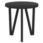 Table à thé Noir Ø35 cm MDF