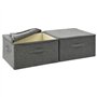 Aufbewahrungsboxen 2 Stk. Stoff 43x34x23 cm Anthrazit