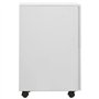 Schedario Mobile Grigio Chiaro 39x45x67 cm in Acciaio