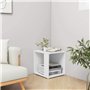 Tavolino Bianco 33x33x34,5 cm in Legno Multistrato