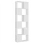 vidaXL Étagère d'Angle Classique 60x24x186 cm - 6 Étagères - Robuste - Blanc