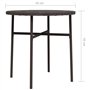 Table à thé Marron 45 cm Résine tressée