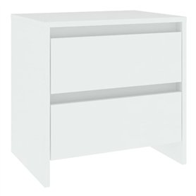 vidaXL Comodino Bianco 45x34,5x44,5 cm in Legno Ingegnerizzato