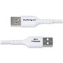 Câble USB Startech USB2AC3MNCWHE Blanc 3 m