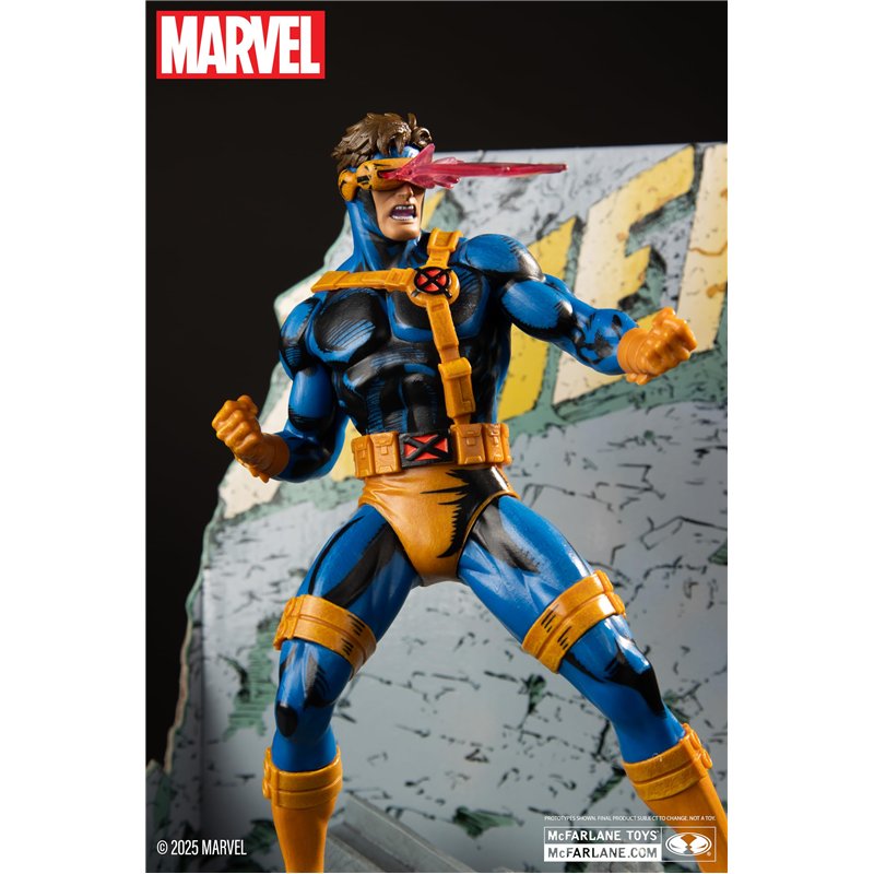 Image secondaire de McFarlane Marvel Cyclops à l'échelle 1:10ème à Collectionner avec scène (X-Men #1) Jouets