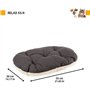 Coussin - FERPLAST - RELAX 55/4 - 55 x 36 cm - Tissu et fourrure