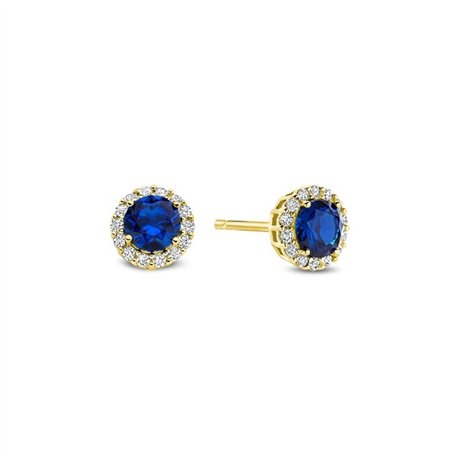 Boucles d´oreilles Femme New Bling 9NB-1534 Doré Bleu