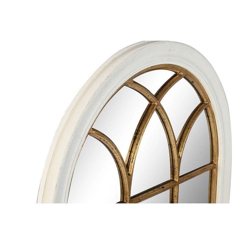 Image secondaire de Miroir mural Home ESPRIT Blanc Doré Fenêtre 68 x 4 x 128 cm