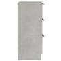 Credenza Grigio Cemento 30x30x70 cm in Legno Multistrato