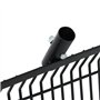 vidaXL Tête de fourche avec 14 dents noir acier, tête de remplacement de fourche, tête de remplacement de fourche à fumier, tête