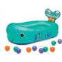 Baignoire baleine gonflable - Avec balles de jeu et thermometre intégré - 76.2 x 45.7 cm - Bleu - INFANTINO