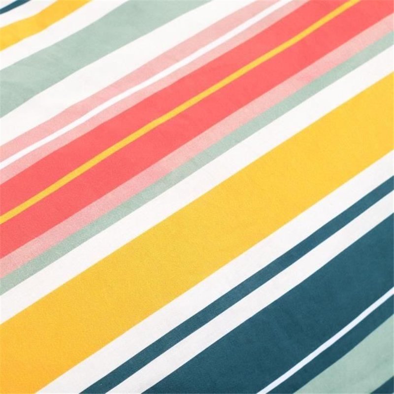 Image secondaire de Parure de lit - TODAY - Sunshine - 11.23 imprimé rayé - 2 personnes - 220 x 240 cm - 100% Coton 57 fils