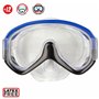 Masque de Plongée avec Tube AquaSport Bleu (6 Unités)