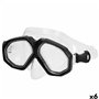 Masque de plongée AquaSport Noir (6 Unités)