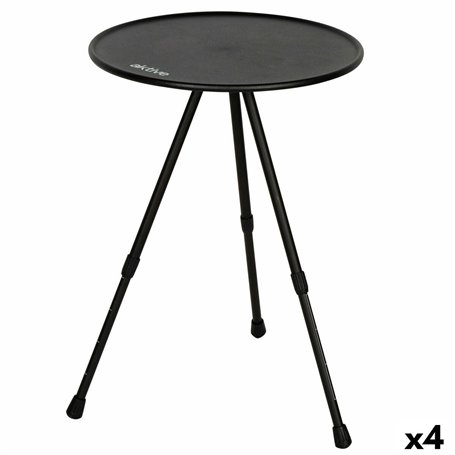 Table Piable Aktive Noir 37 x 55 x 37 cm (4 Unités)