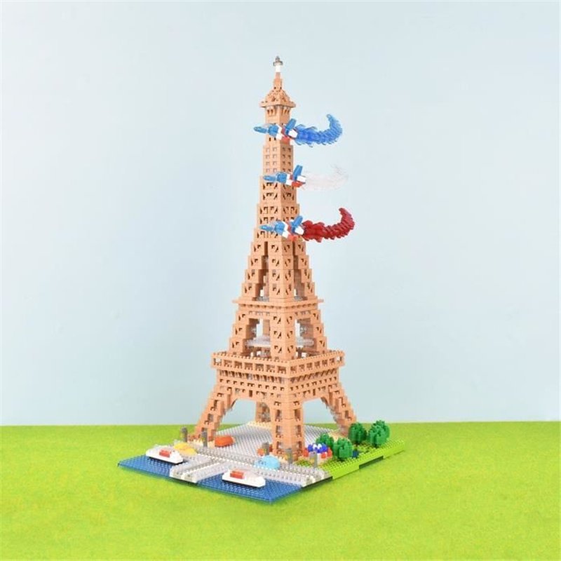 Image secondaire de Nanoblock - Bandai - NB057 - Tour Eiffel - 500 pièces - à monter soi-même - 8 ans et plus