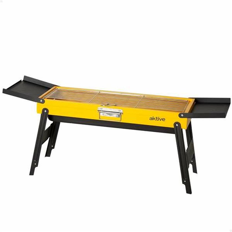 Barbecue Portable Aktive Acier 89 x 32 x 22 cm Jaune
