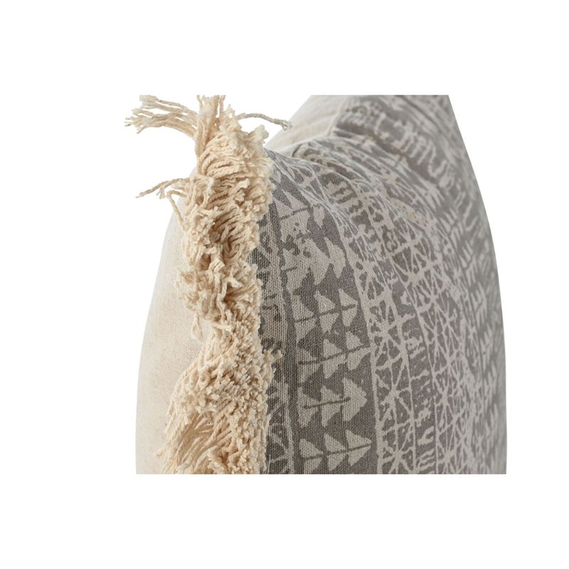 Image secondaire de Coussin Home ESPRIT Gris Naturel Boho 45 x 8 x 45 cm