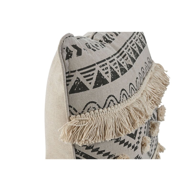 Image secondaire de Coussin Home ESPRIT Blanc Noir Boho 45 x 8 x 45 cm