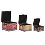 Set de boîtes décoratives Home ESPRIT Marron Multicouleur Polyuréthane Bois Vintage