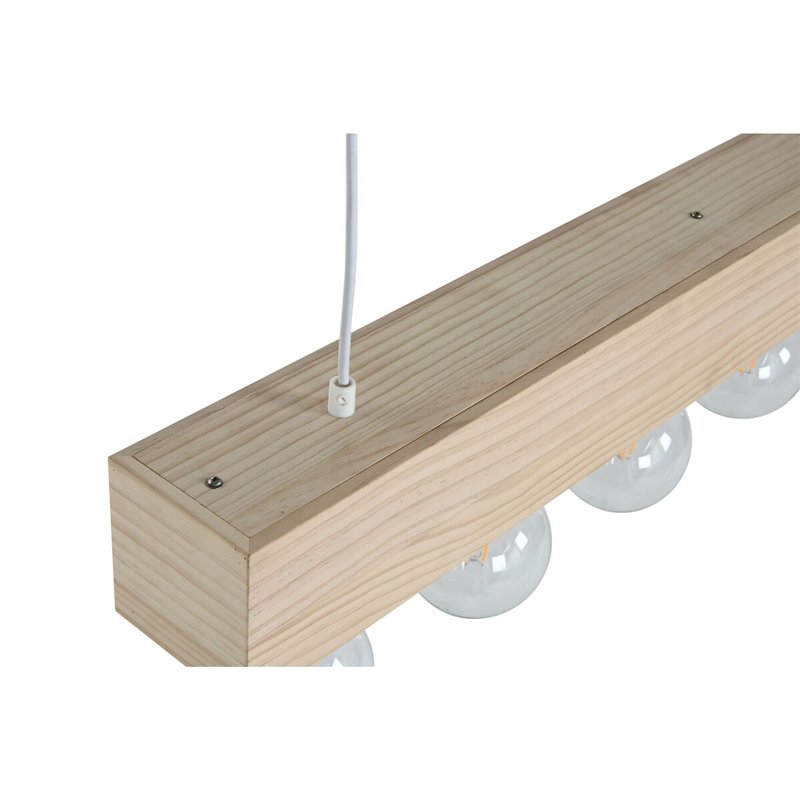 Image secondaire de Suspension Home ESPRIT Blanc Noir Marron Clair Bois 50 W 80 x 10 x 30 cm