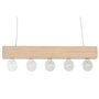 Suspension Home ESPRIT Blanc Noir Marron Clair Bois 50 W 80 x 10 x 30 cm